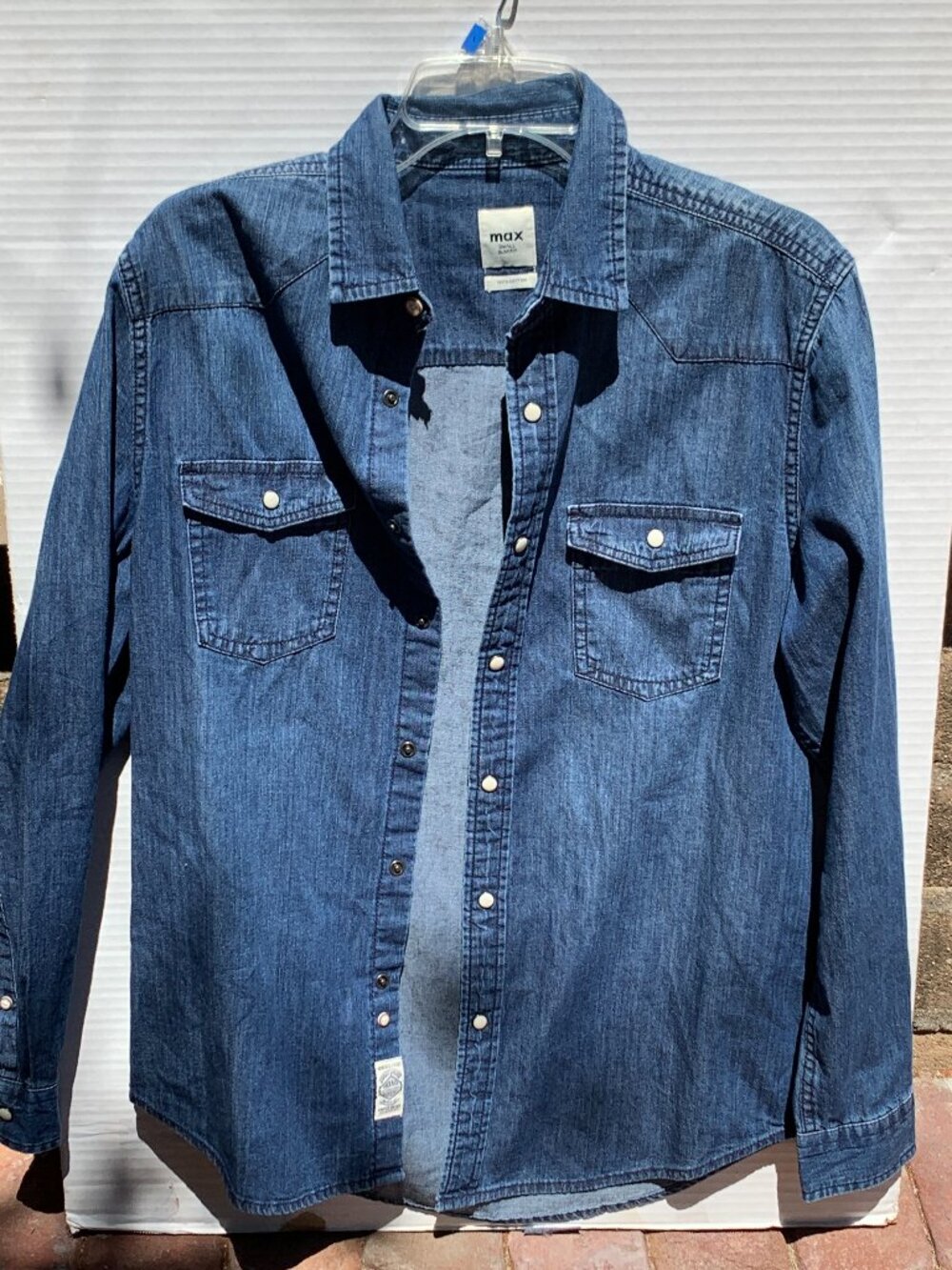 MAX Heritage Goods Western Denim Snap Shirt — Limited Edition NWT